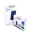 V-Tac 50W Solar flomlys LED - Svart, inkl. solcelle, fjernkontroll, IP65