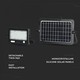 V-Tac 10W LED Solar flomlys - Svart, inkl. solcelle, sensor, IP65