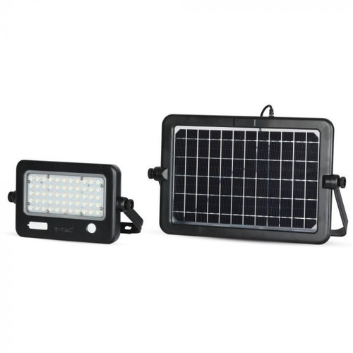 10W LED Solcellekaster - IP65, sort, inkl. solcelle, sensor
