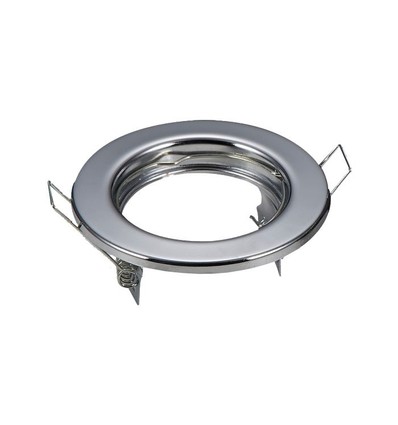 MR16/GU10 Downlight-sett - Uten lyskilde, krom, hull: Ø6,5 cm, mål: Ø8 cm