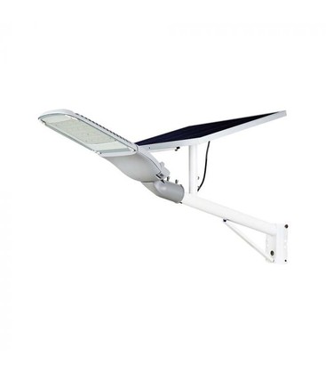 V-Tac 50W Solar gatelampe LED - Hvit, inkl. solcell, fjernkontroll, IP65