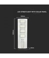 V-Tac 50W Solar gatelampe LED - Inkl. solcelle, fjernkontroll, IP65