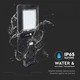V-Tac 40W Solar gatelampe LED - Sort, inkl. solcelle, fjernkontroll, sensor, IP65