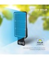 V-Tac 40W Solar gatelampe LED - Sort, inkl. solcelle, fjernkontroll, sensor, IP65