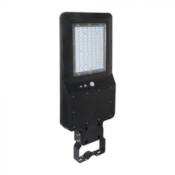 Solcelle gatelys V-Tac 40W Solar gatelampe LED - Sort, inkl. solcelle, fjernkontroll, sensor, IP65