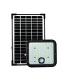 V-Tac 30W Solar flomlys LED - Svart, inkl. solcelle, fjernkontroll, innebygd batteri, IP65