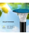 V-Tac 15W Solar hagelampe LED - Svart, Ø25.7 cm, solcelle, sensor, IP65