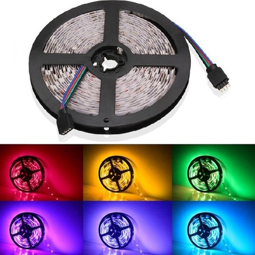 V-Tac 7W/m RGB sprutsikker LED strip - 5m, 60 LED per meter