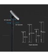 V-Tac 3W Solar hagelampe LED 2 stk. - Justerbar, Ø14.8 cm, IP65