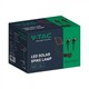 V-Tac 2x1.2W Solar hagelamper LED - Sort, med spyd, IP65