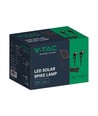 V-Tac 2x1.2W Solar hagelamper LED - Sort, med spyd, IP65