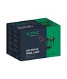 V-Tac 3x1.2W Solar hagelamper LED - Sort, med spyd, IP65