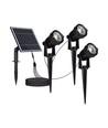 V-Tac 3x1.2W Solar hagelamper LED - Sort, med spyd, IP65