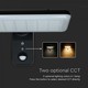 V-Tac 15W Solar vegglampe LED - Svart, sensor, IP65