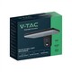 V-Tac 15W Solar vegglampe LED - Svart, sensor, IP65