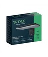 V-Tac 15W Solar vegglampe LED - Svart, sensor, IP65