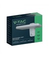 V-Tac 15W Solar vegglampe LED - Hvit, sensor, IP65