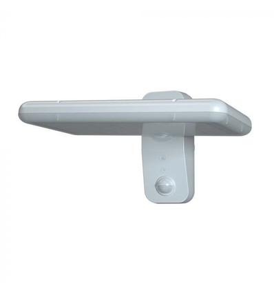 15W Solcelle vegglampe LED - IP65, hvit, sensor