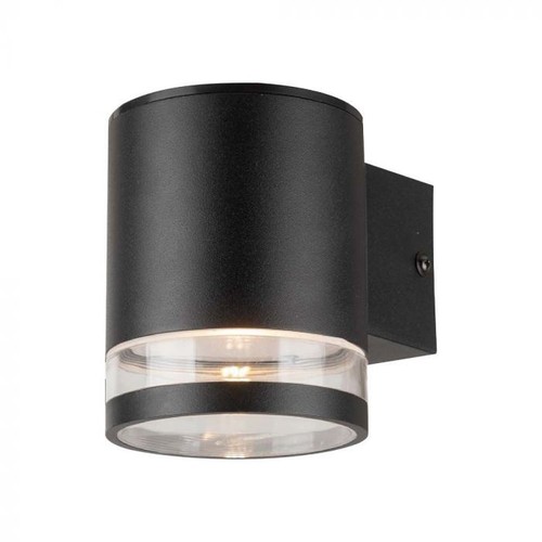 0,55W Solcelle vegglampe LED - IP54, sort