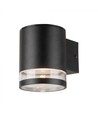 0,55W Solcelle vegglampe LED - IP54, sort