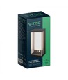 V-Tac 1W Solar vegglampe LED - Svart sensor, IP54