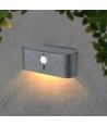 V-Tac 2,5W Solar vegglampe LED - Sensor, justerbar spredning, IP54