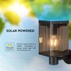 V-Tac 2.5W Solar vegglampe LED - Svart, sensor, IP54