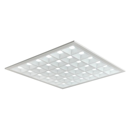 60x60 LED-panel Gitter, 36W - Høyde:35mm, 110lm/w, UGR16, RA90, Philips-driver, flicker free, hvit kant