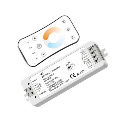 LEDlife rWave CCT controller med fjernkontroll og holder - 12V (96W), 24V (192W)