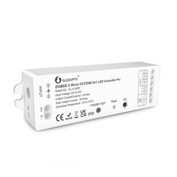 LED lyskilder Gledopto 2in1 Zigbee-kontroller - Hue-kompatibel, dimmer/CCT, 12V (120W), 24V (240W)