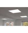 60x60 LED-panel, 30W - Høyde:8mm, RA90, DALI / push dimbar, UGR19, hvit kant