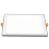 Restsalg: V-Tac 15W LED panel downlight - Hull: 13,5 x 13,5 cm, Mål: 14,5 x 14,5 cm, 230V