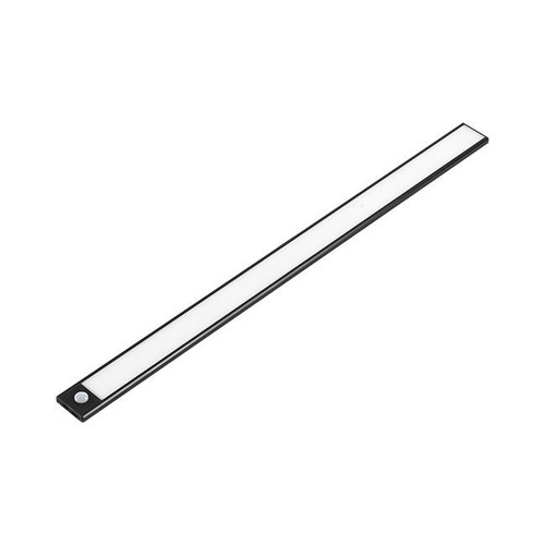 Batteri skapbelysning - 40cm, Svart, PIR sensor, oppladbar