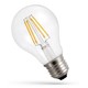 Spectrum 6,8W LED pære - 213 lm/W, A60, karbon filamenter, klart glas, E27