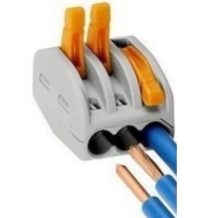 Skrueløs skjøtemuffe - Til 3 ledninger