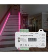 Trappe RGB LED strip sett - 2x5 meter, 16W, 24V, IP30, med sensor