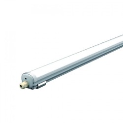 Med LED - Lysrør armatur V-Tac vanntett 18W komplett LED armatur - 60 cm, gjennomgangskobling, IP65, 230V