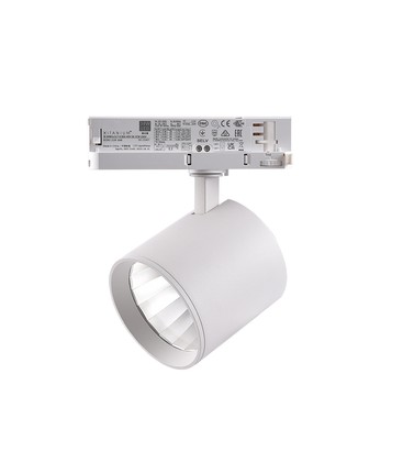 LEDlife 30W Dimbar hvit skinnespot - 175 lm/W, RA 90, Dimbar, 3-faset