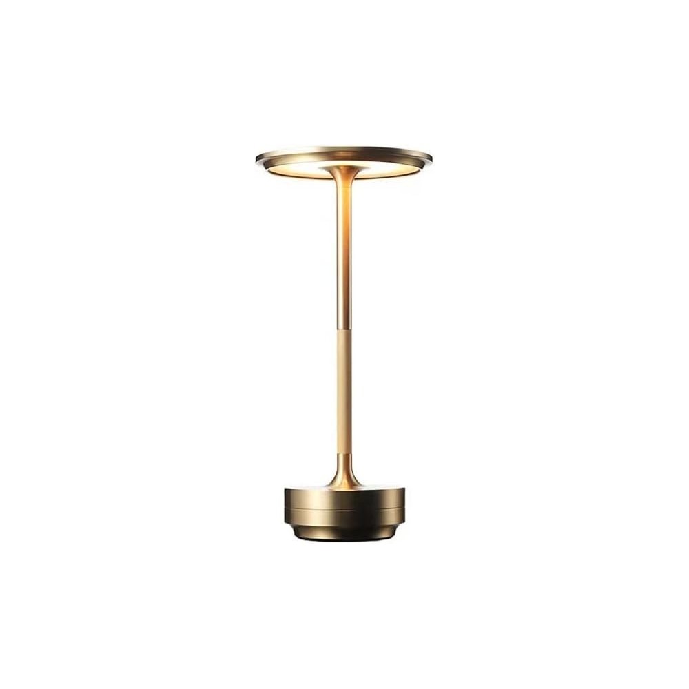 Oppladbar LED bordlampe - Gull, berøringsdimbar, CCT, IP20 - Dimbar : Dimbar, Kulør : CCT (Varm til Kald Hvit)