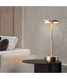 Oppladbar LED bordlampe med justerbar farge - Gull, touch dimbar, IP20