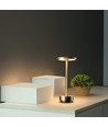 Oppladbar LED bordlampe med justerbar farge - Gull, touch dimbar, IP20