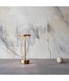 Oppladbar LED bordlampe med justerbar farge - Gull, touch dimbar, IP20