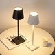 Oppladbar LED bordlampe Innendørs/utendørs - Hvit, IP54 utendørs, berøringsdimbar