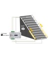 2x5m 12W/m Trappe LED COB stripsett - 24V DC, IP20, med sensor