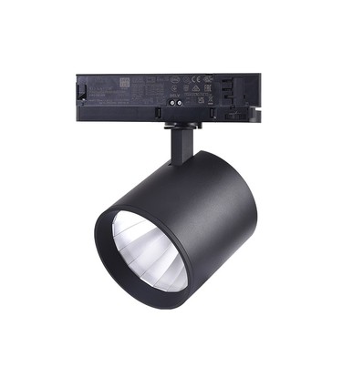 LEDlife 30W svart skinnespot - 175 lm/W, RA 90, 3-faset