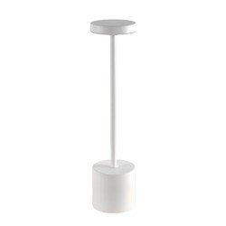 Oppladbar LED bordlampe - Hvit, berøringsdimbar, CCT, IP20