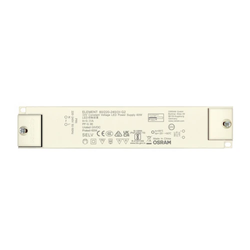 OSRAM 60W / 12V DC strømforsyning - 5A, IP20 innendørs