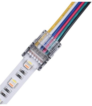 LED stripe samler til løse ledninger - 12mm, RGB+CCT, IP20, 5V-24V