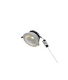 5W COB downlight - Hull: Ø7 cm, Ø8,5 cm, RA80, hvit kant, 230V