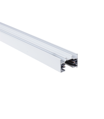 LEDlife SLIM 1 meter skinne for skinnespots - Hvit, 1-fase, komplett med tilkobling og endeplugg